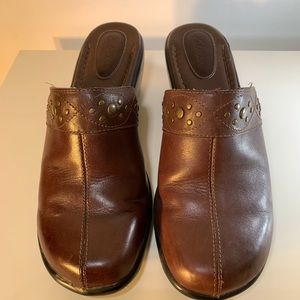 Clarks | Clogs leather size 8.5 m